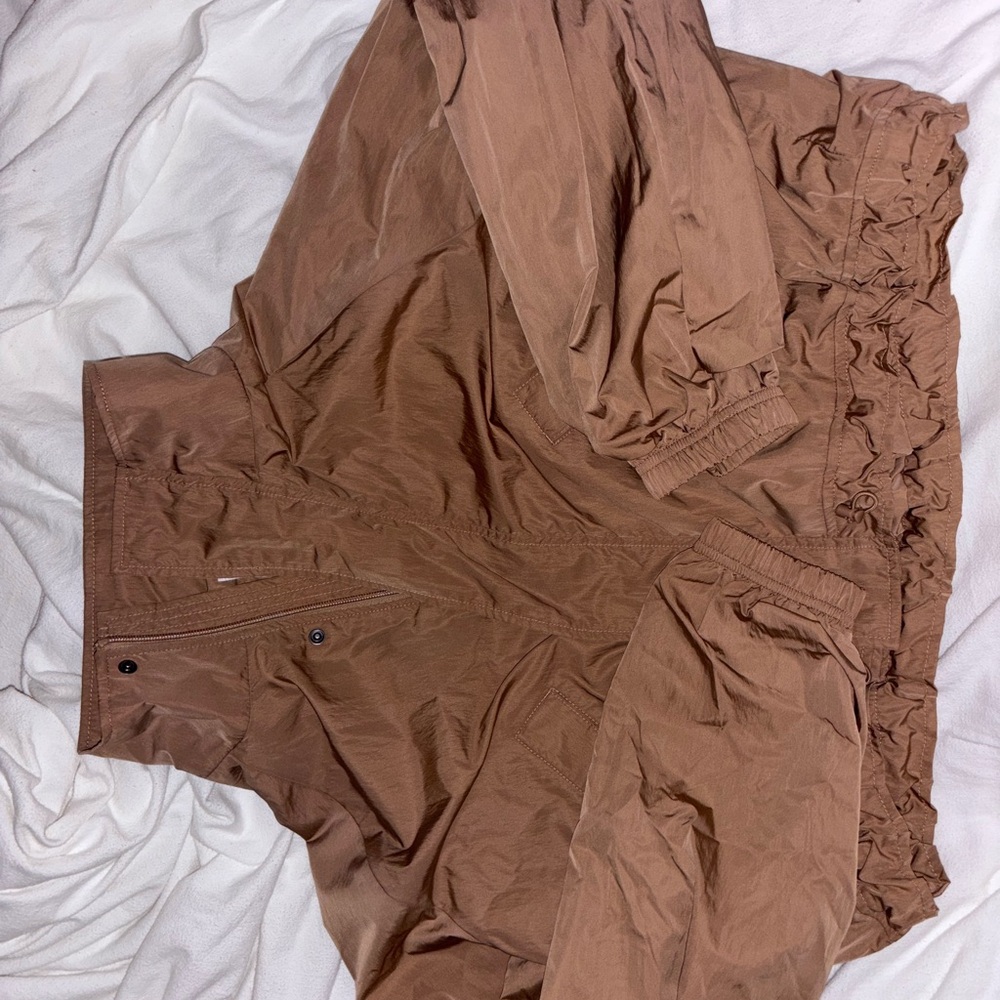 Brown Windbreaker Jacket